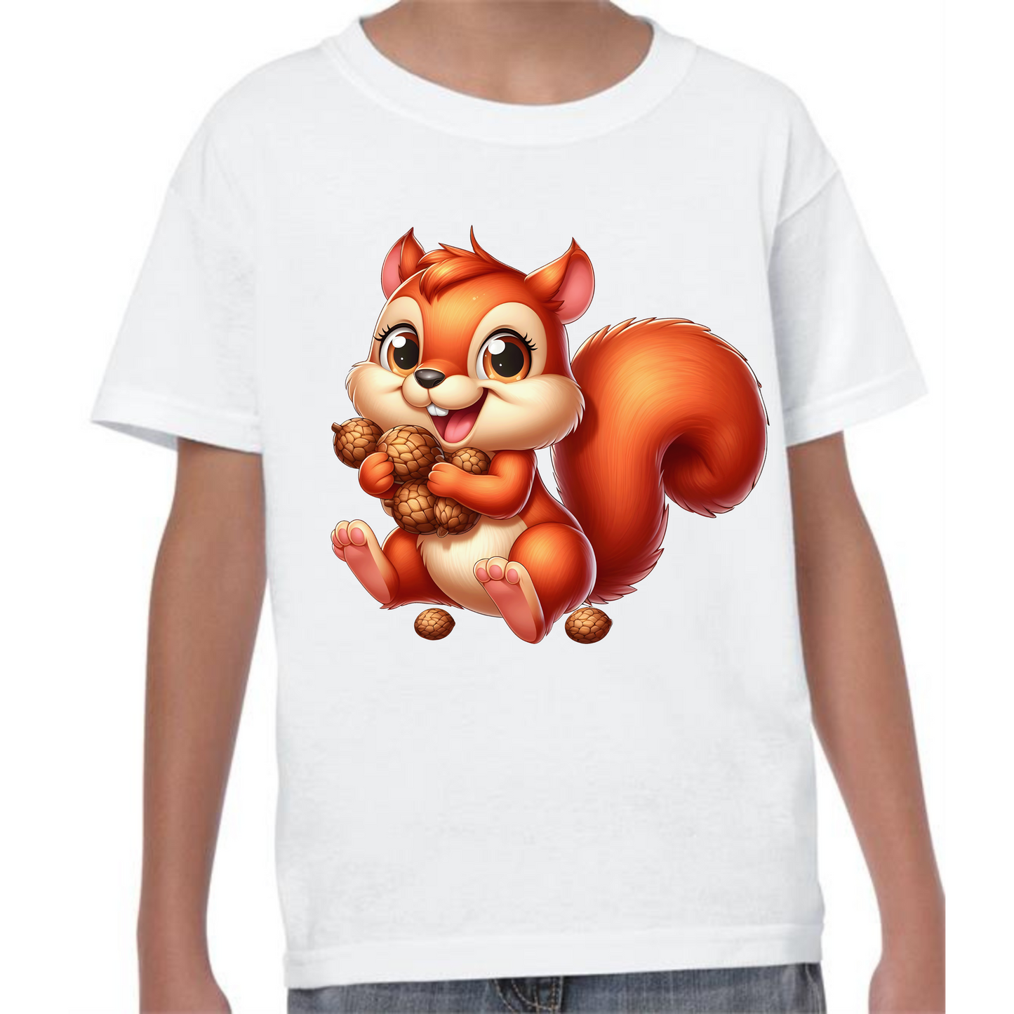 Kids' Cute Squirrel T-Shirt | Adorable and Fun Design