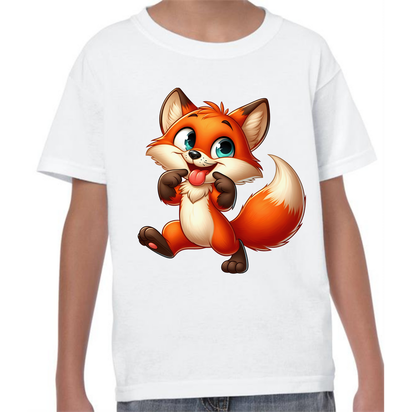 Kids' Cute Fox T-Shirt – Adorable Woodland Style