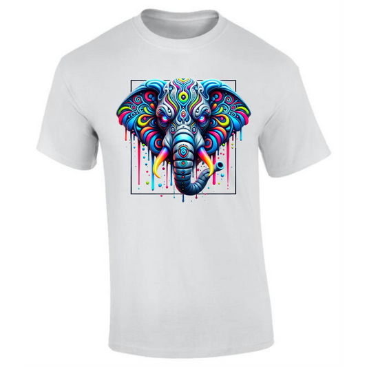 Neon Elephant T-Shirt | Fun & Comfortable for Men