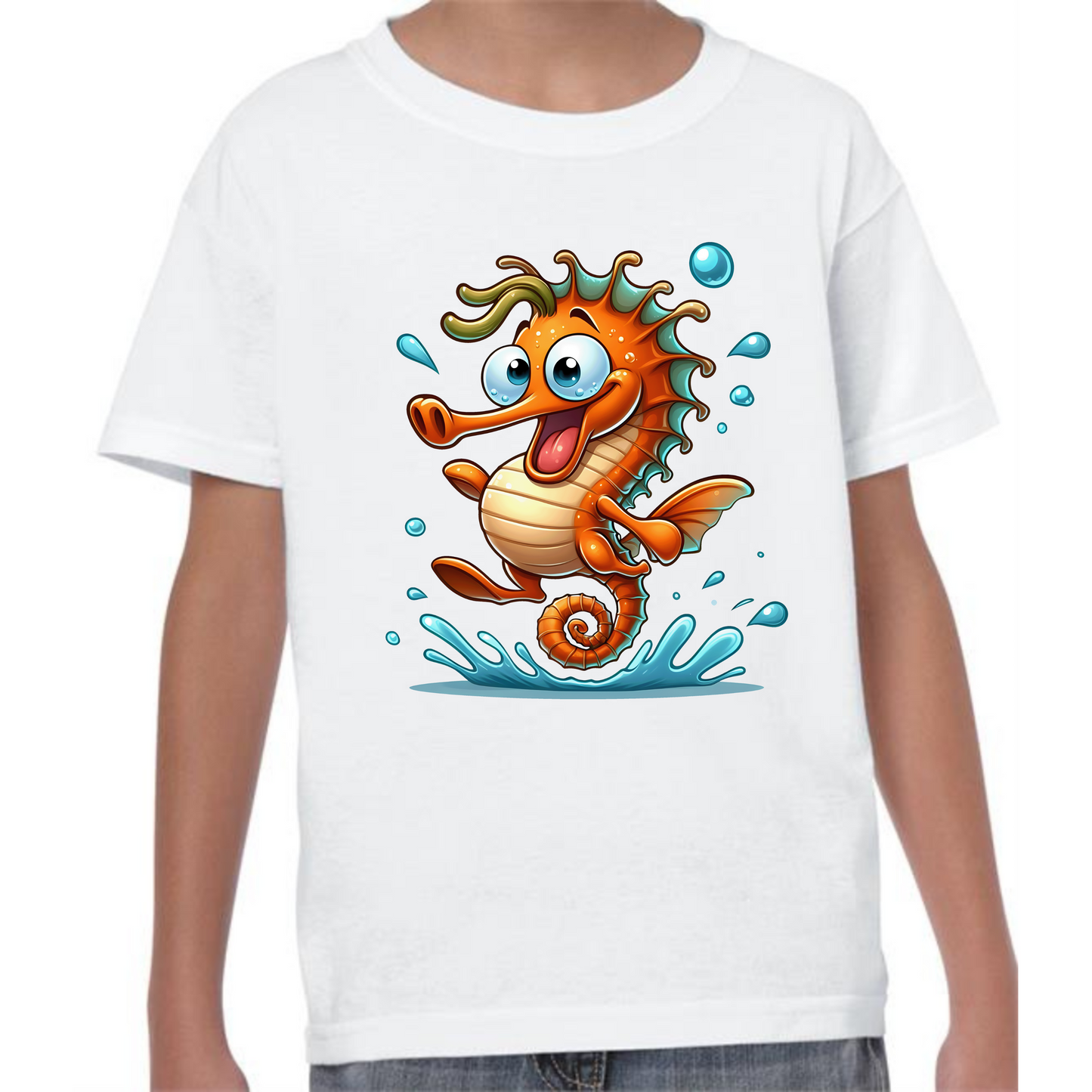 Kids' Cute Seahorse T-Shirt | Adorable and Fun Design