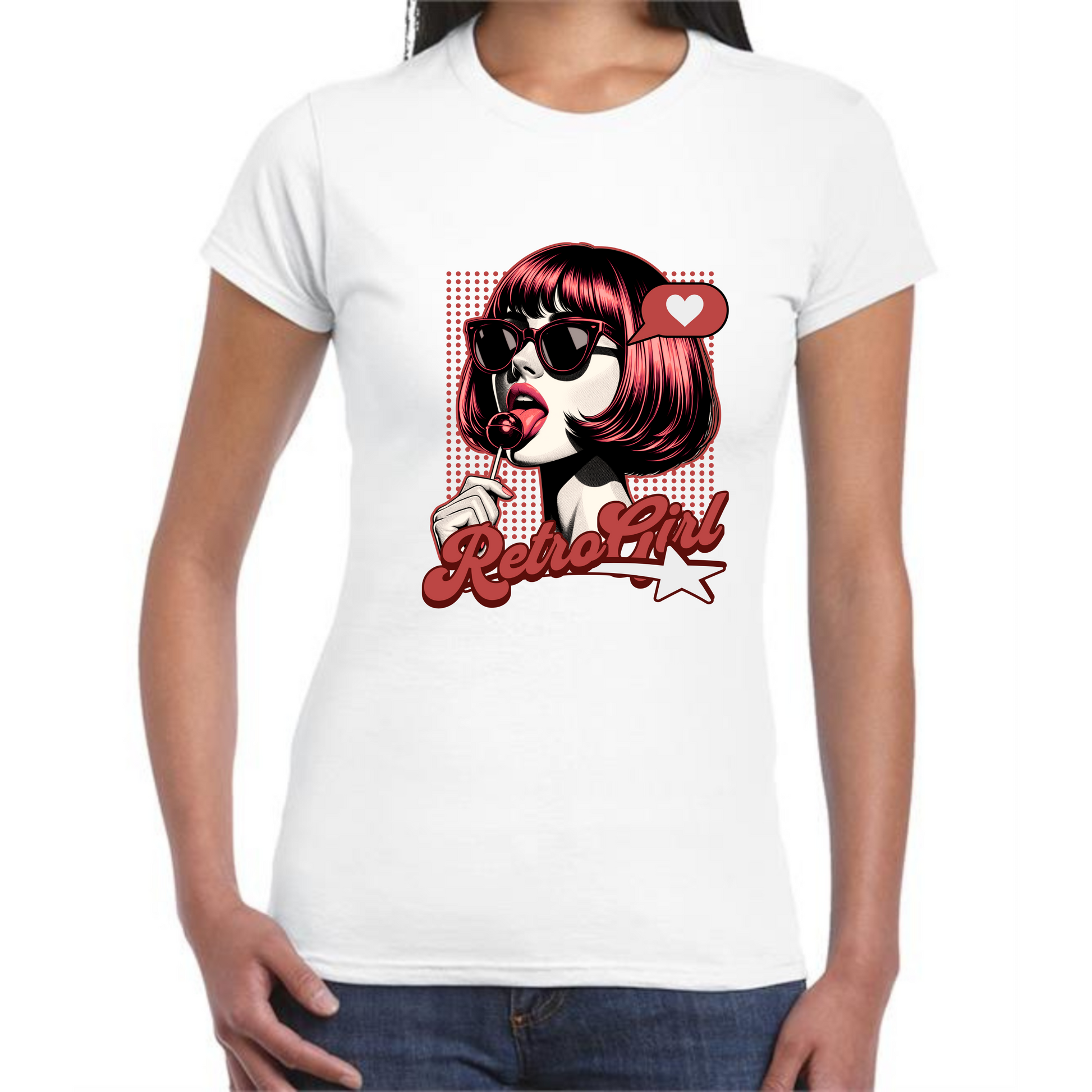 RetroGirl T-Shirt | Vintage-Inspired Women’s Design - Style Quest Fashion