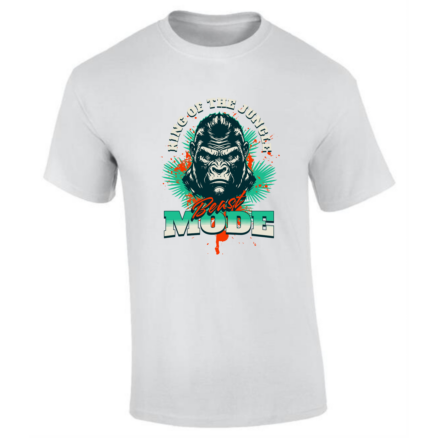 King of the Jungle T-Shirt | Beast Mode Gorilla Design – Premium Tee